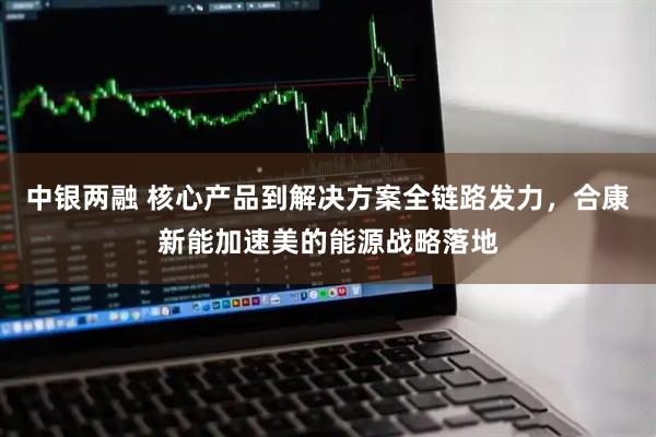 中银两融 核心产品到解决方案全链路发力，合康新能加速美的能源战略落地